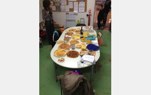 ...les plats préparés par les parents et adultes licenciés...