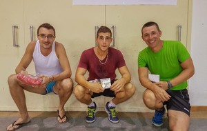 Tournoi n°3 Podium + de 1000 points : de G à D Eric QUINTERNET(Bézier TT) 3ème, Jérémy BONIFAZI(Bézier TT) 2ème, Guillaume COQUEMAN(Longueil TT) 1er