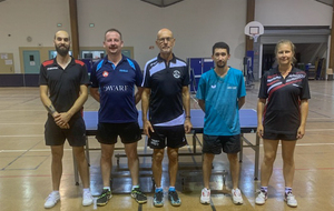 Tournoi n°4 - podium - de 1000 points : de G à D  1er  Commun Serge(Abeilhan),                     3ème Porchaire Jérôme(PPC Pérols), 4ème Doussan Vivien(Castelnau le Lez), Raynaud Mehdi(animateur tournoi), 2ème De Fuster Stéphanie(PPC Pérols)                       
         691