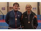 Critérium Département Vétérans 17nov2018 - 2 médaillés : de G à D Dominique Wozniak 3ème V1M, Robert Hales 3ème V5M