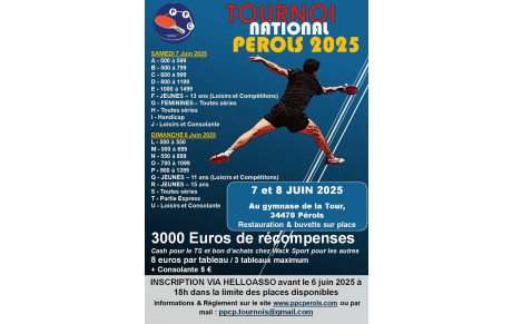 Tournoi National Perols 2025